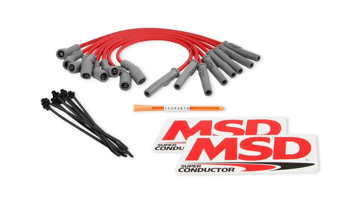 Msd 31639 Direct Replacement 8.5 Mm Super Conductor Spark Plug Wire Set. 2