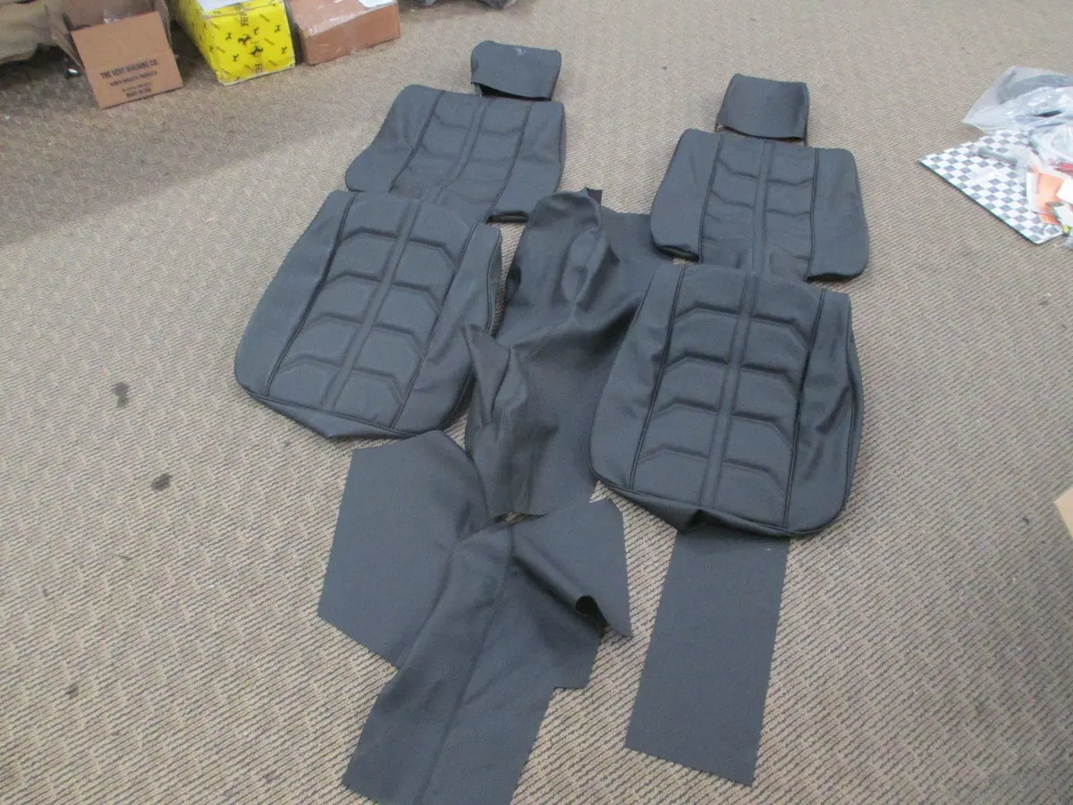 Ferrari 308 Seats, Center Console Leather Interior Set Black 1