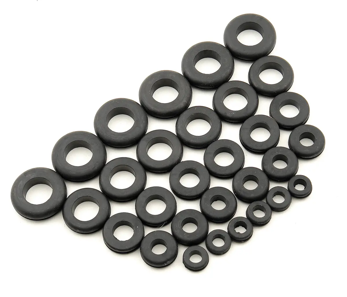 Mr Gasket 3706 Mr. Gasket Grommet Assortment - Rubber - Package Of 30 1
