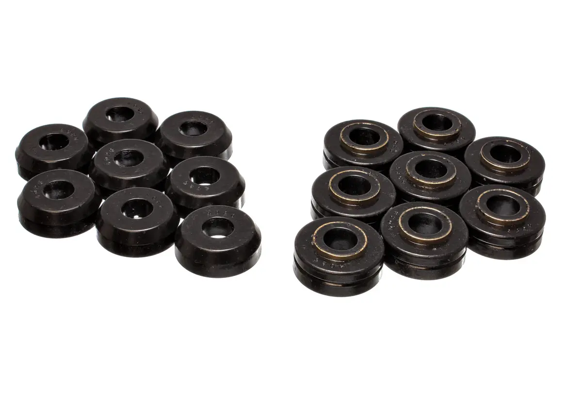 Energy Suspension 4.4101G Body Cab Mount Set; Black; Performance Polyurethane; Mounts Only; 16 Pc.; 1