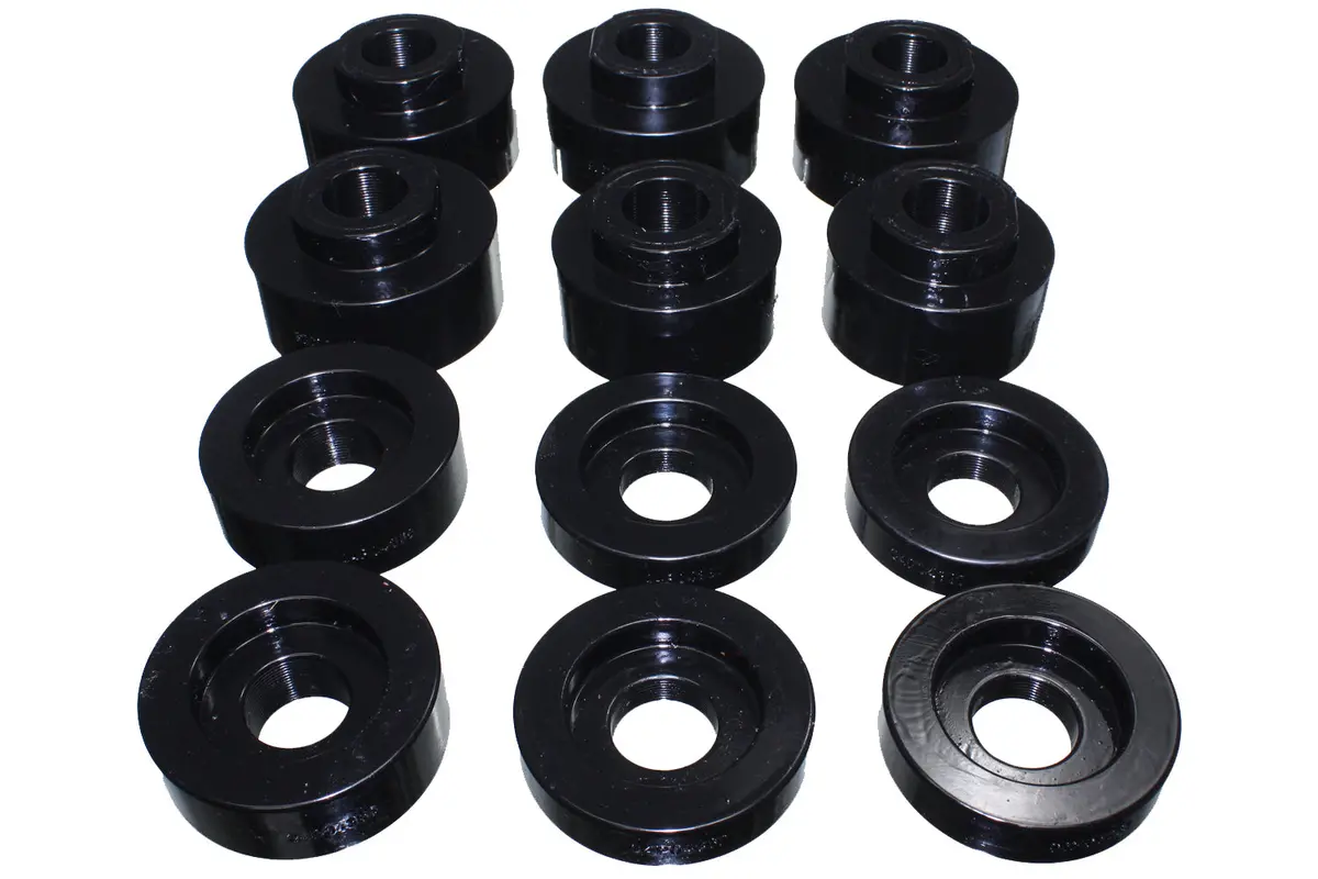 Energy Suspension 4.4125G Body Mount Set; Black; Performance Polyurethane; 1