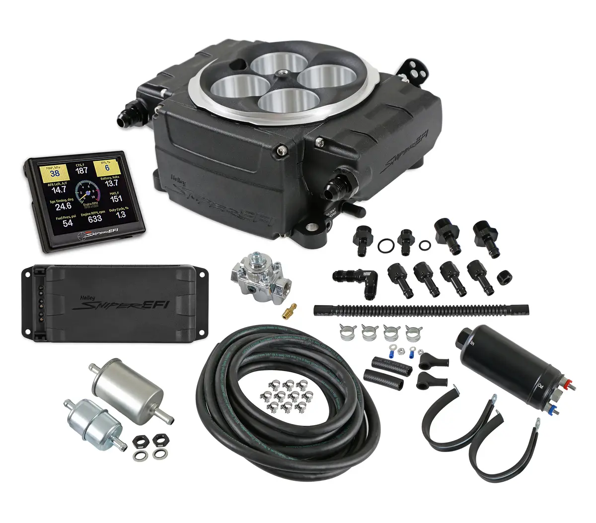 Holley Sniper Efi 550-511-3Pk Inline Pump - With Pdm - 3.5 In. Handheld 1