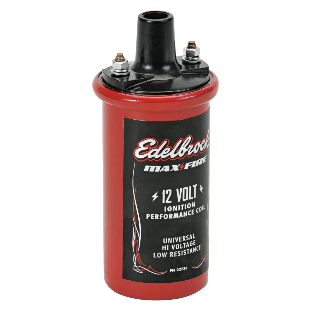 Edelbrock 22739 Universal 12V Cannister-Style W/ Primary Resistance 1.4 Ohms & Output Of 42000V. 2