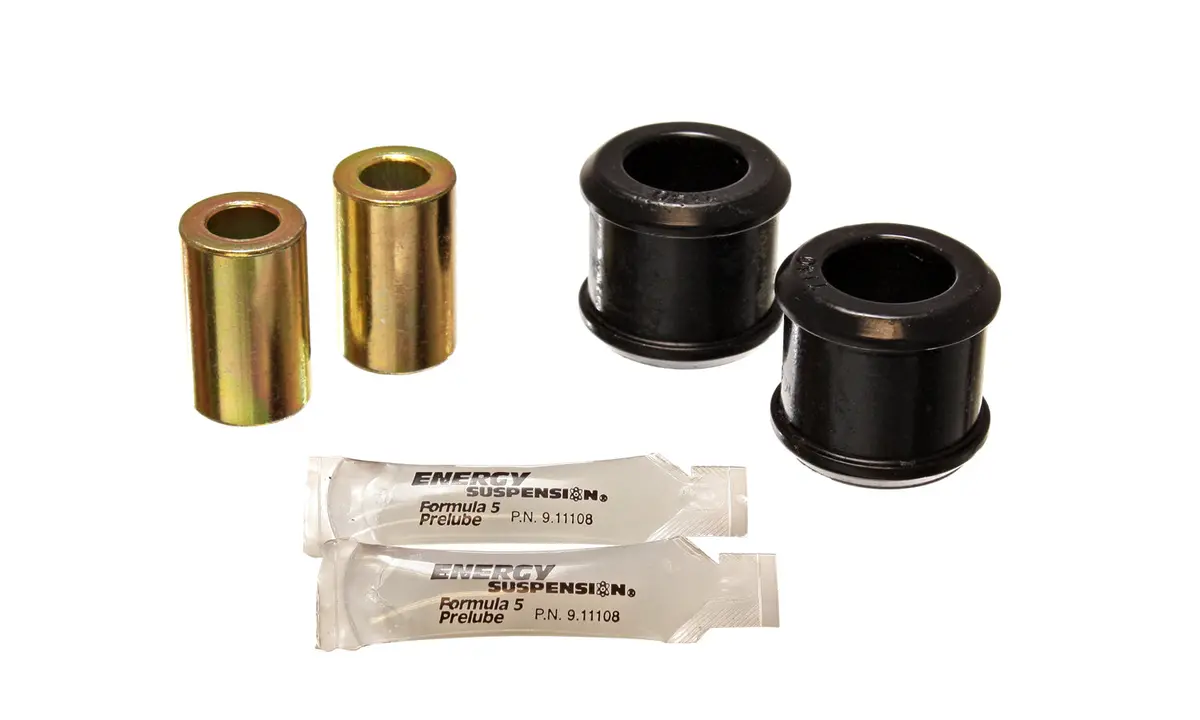 Energy Suspension 5.7116G Track Rod Bushing Set; Black; Front; Performance Polyurethane; 1