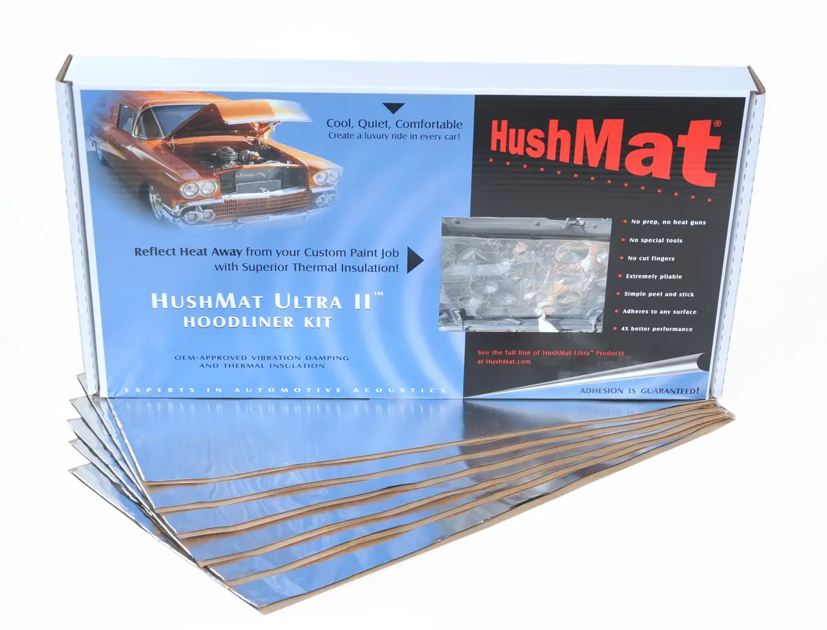 Hushmat 50100 Hoodliner Includes 6 Ultra Heat Reflective Pads 12 In X23 In 1