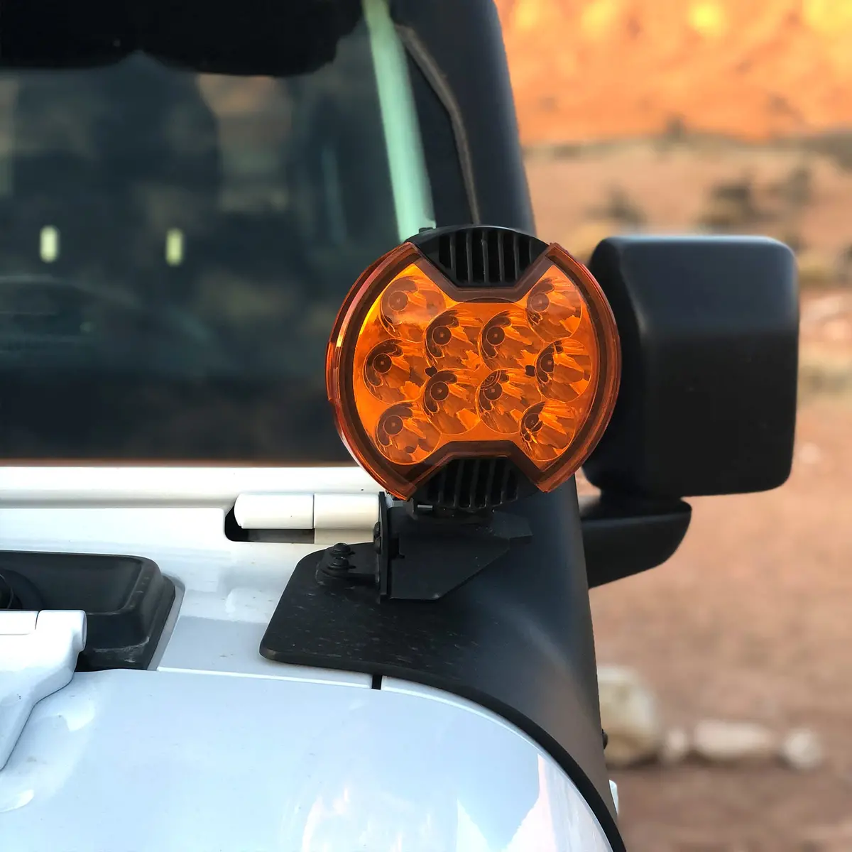 Kc Hilites 5104 Kc Amber Shield For 6" Slimlite Led Lights Ea 2