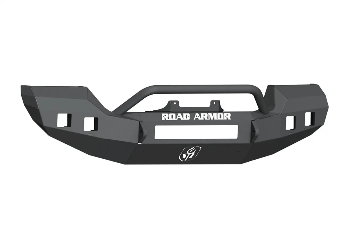 Road Armor 5183F4b Stealth Winch Front Bumper Rubicon; Full Width; Pre-Runner Guard; Satin Black; 1
