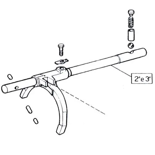 2Nd/3Rd Gear Selector Shaft 522442 1