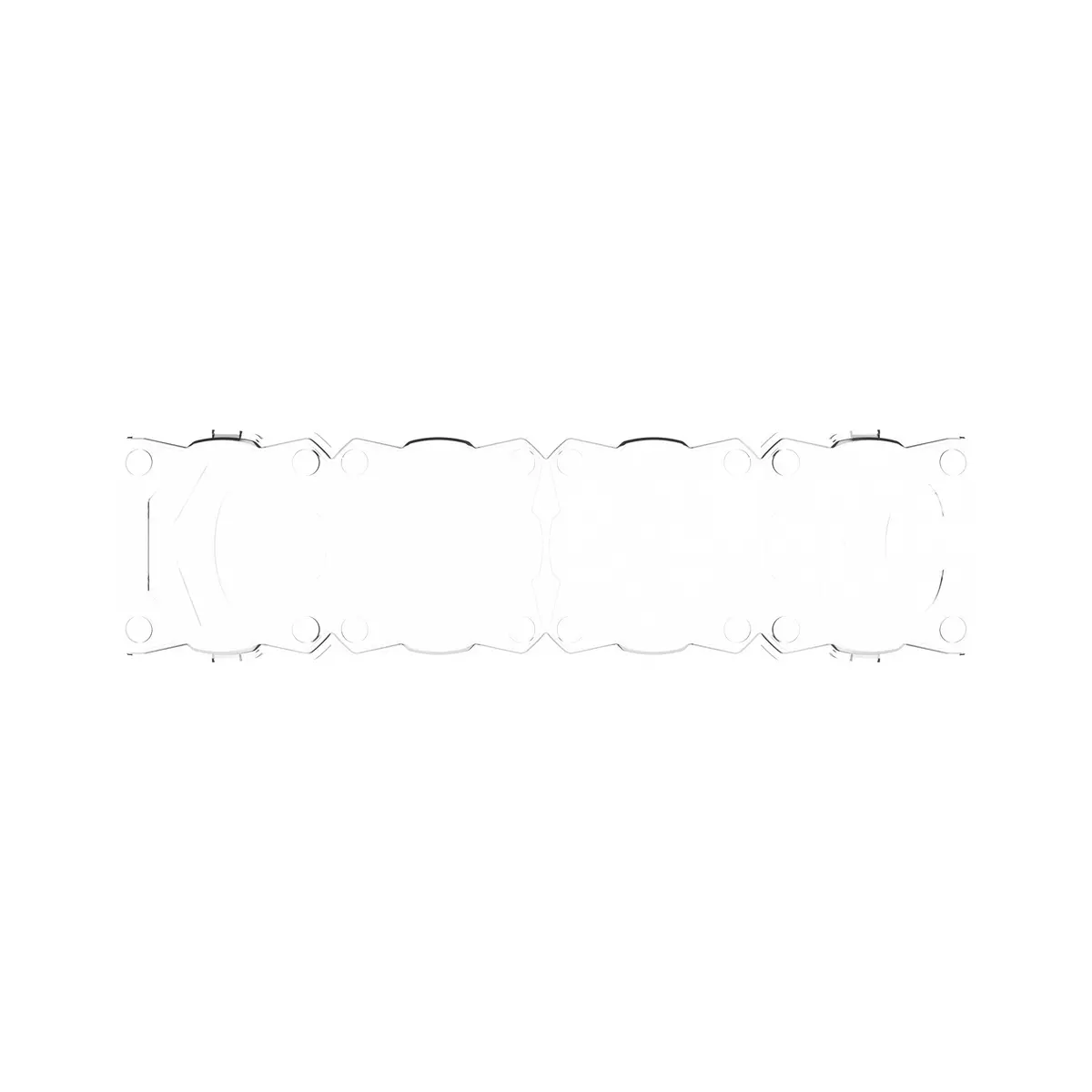 Kc Hilites 5332 Kc Shield Flex Era Led Bar 10In Clear Ea 1