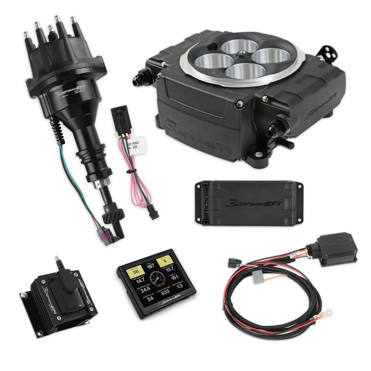 Holley Sniper Efi 550-511-3Px-Sbf Sniper 2 Efi Bundle With Hyperspark Ignition System 1