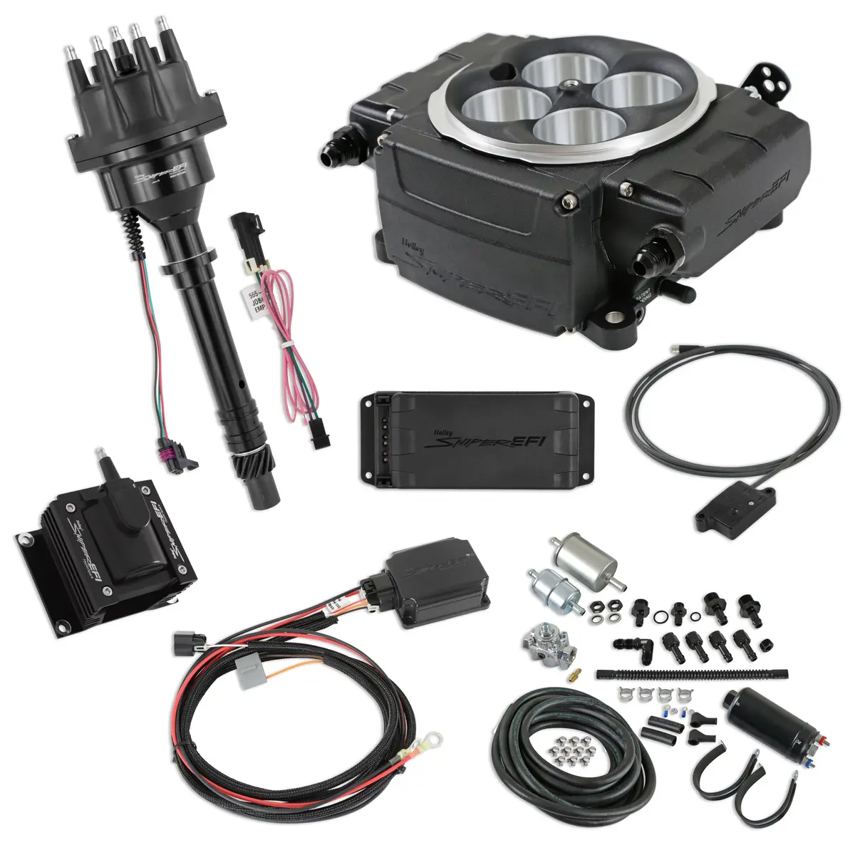 Holley Sniper Efi 550-511-Bpk-Sbc Sniper 2 Efi Bundle With Hyperspark Ignition System 1