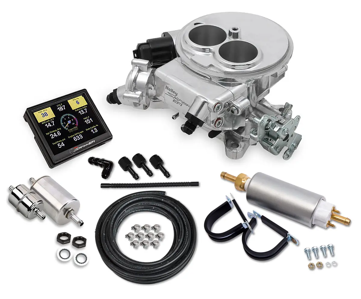 Holley Sniper Efi 550-849K Supports Up To 350 Hp - 3.5 In. Handheld Monitor - Return Fuel System 1