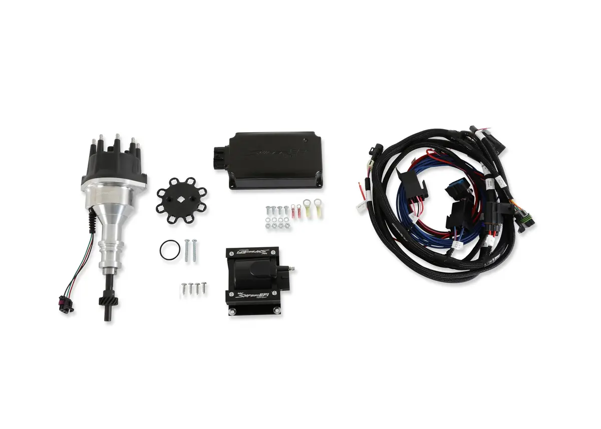 Holley Sniper Efi 565-301K Includes Distributor, Ignition Box, Ignition Coil, And Main Harness 1