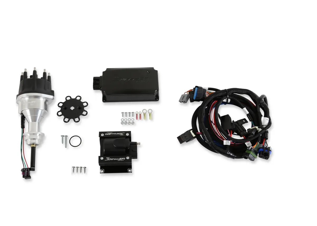Holley Sniper Efi 565-304K Includes Distributor, Ignition Box, Ignition Coil, And Main Harness 1