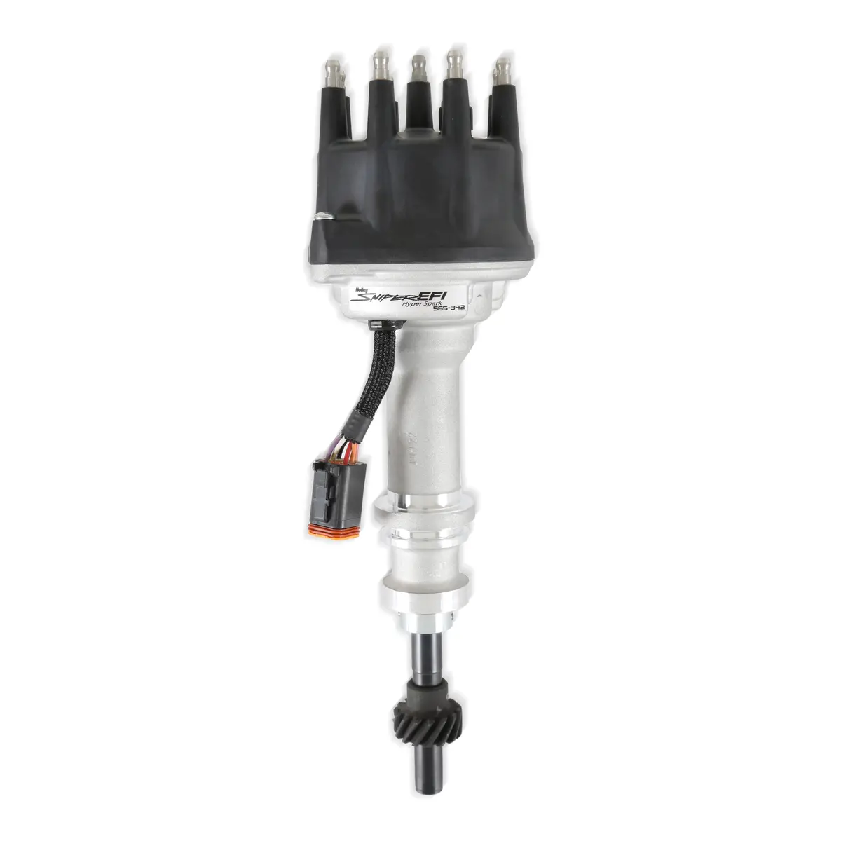 Holley Sniper Efi 565-342 Ready-To-Run Hyperspark Distributor, 351W Ford, Cast Gear 1