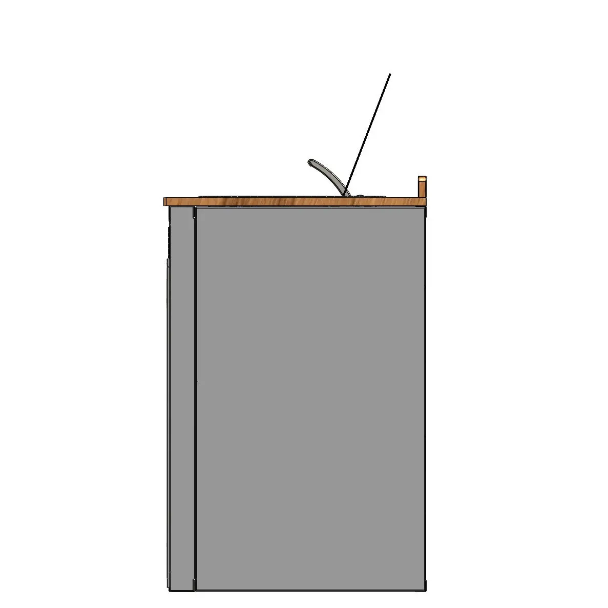 Rb Components 56In Galley - Isotherm 85 Fridge Base Cabinet - Drawer System 3