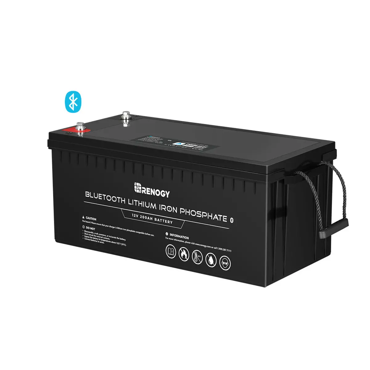 Renogy 12V 200Ah Lithium Iron Phosphate Battery W/ Bluetooth 1