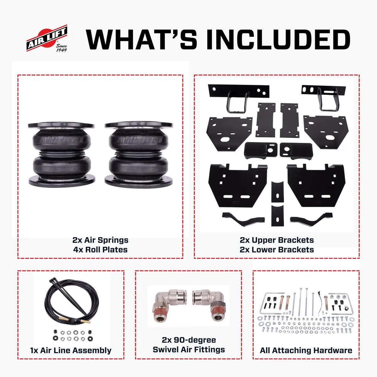 Air Lift 57579 Loadlifter 7500 Xl Ultimate Air Spring Kit For The 23-25 Ford F-450 4Wd - 57579 1