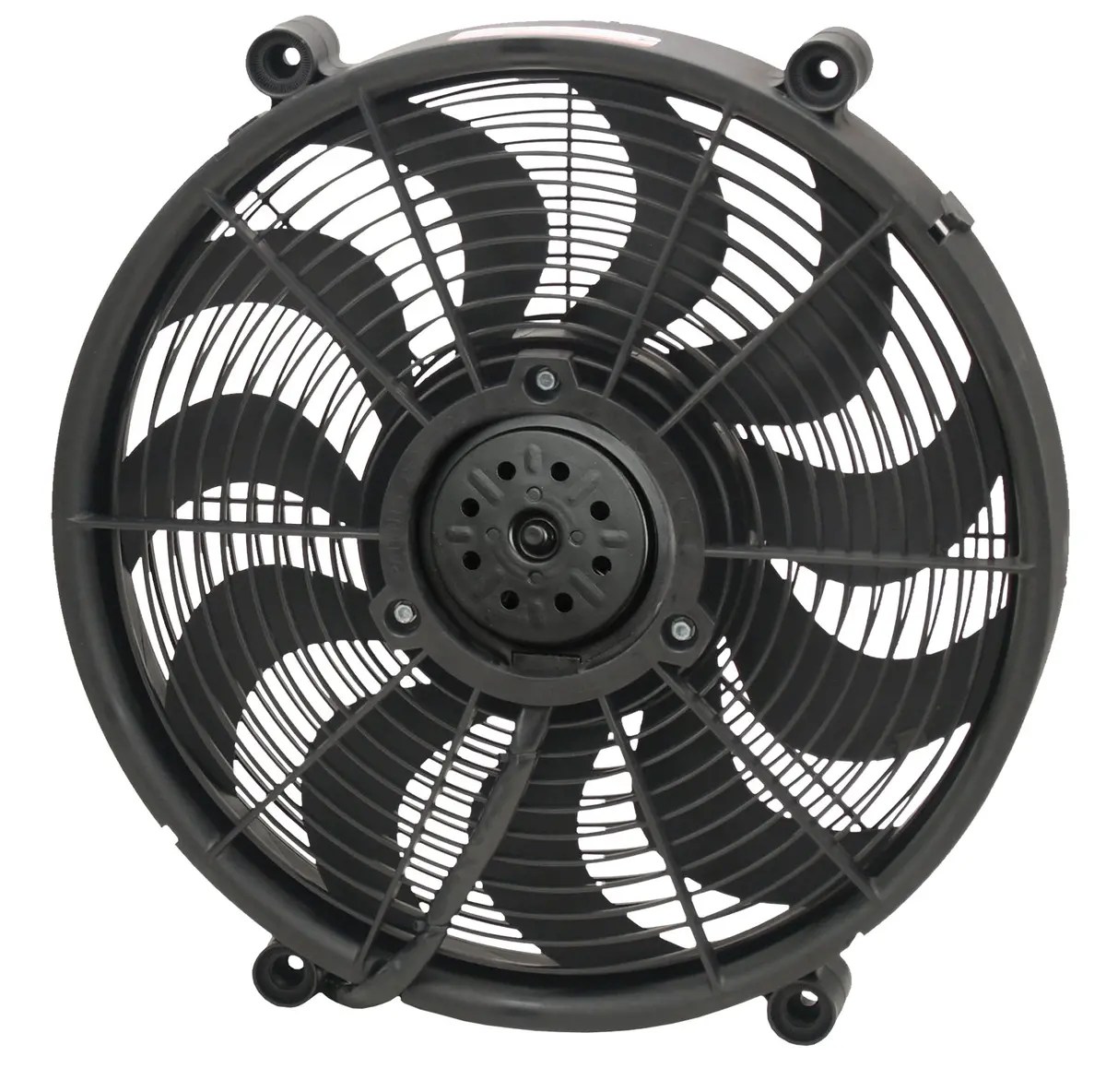 Derale 16917 17" High Output Single Rad Pusher/Puller Fan With Standard Mount Kit 1