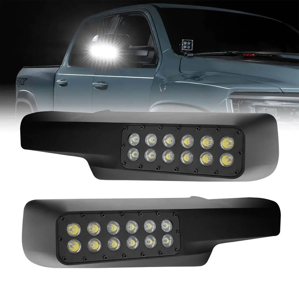 Oracle Lighting 5922-001 2010-2022 Ram Tow 1500/2500/3500 Led Off-Road Side Mirror Ditch Lights 1
