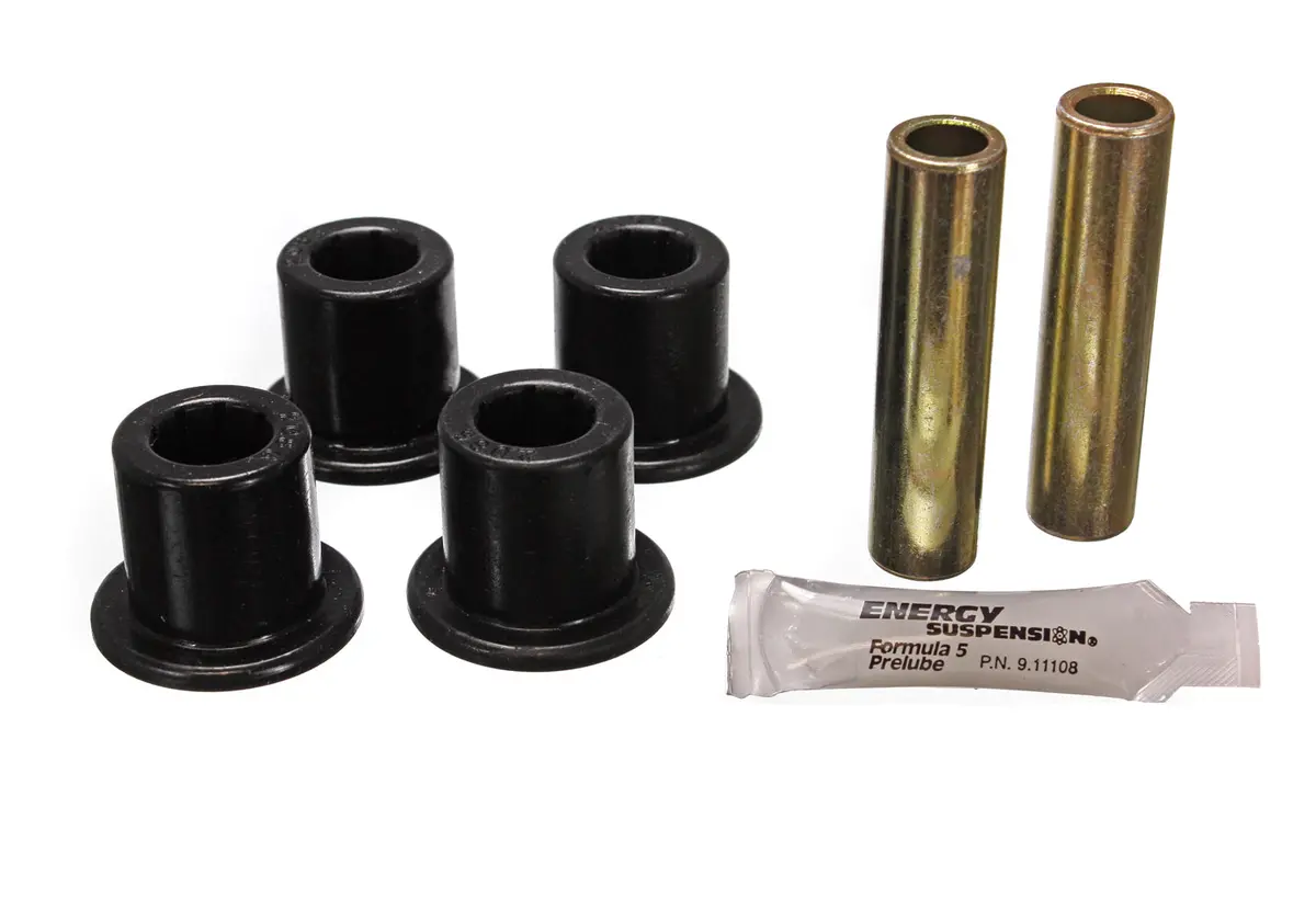 Energy Suspension 6.2103G Shackle Bushing Set; Black; Performance Polyurethane; 1