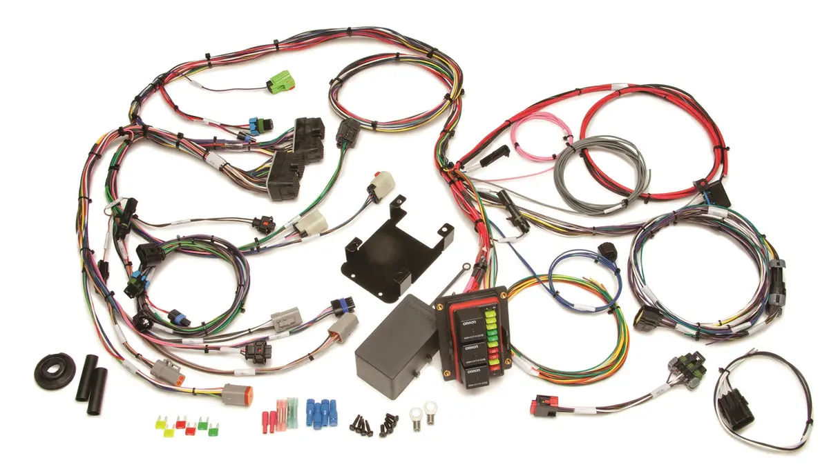 Painless Wiring 60250 Engine Wiring Harness; 10 Fuses W/2 Ignition; 1 Fuel Heater; 1 Accessory Relay; 1