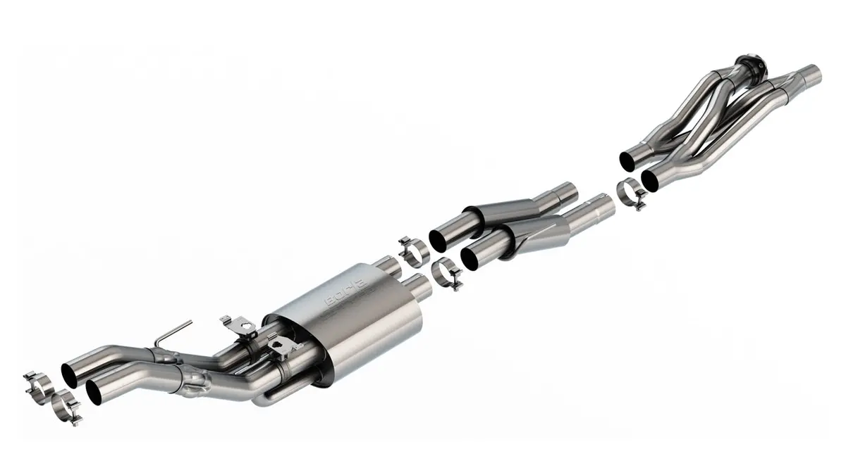 Borla 60736 Mid-Section Exhaust System W/ Muffler & Mid-Pipe - S-Type 1