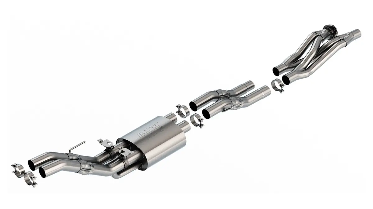 Borla 60737 Mid-Section Exhaust System W/ Muffler, X-Pipe & Mid-Pipe - Atak® 1