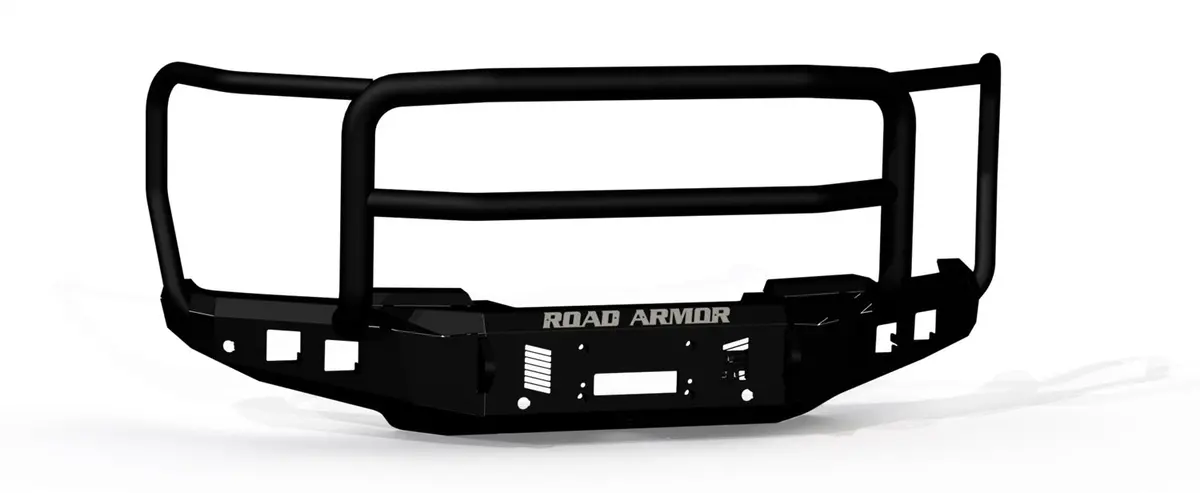 Road Armor 6232F5b Stealth Winch Front Bumper; Lonestar Guard; Textured Black; 1