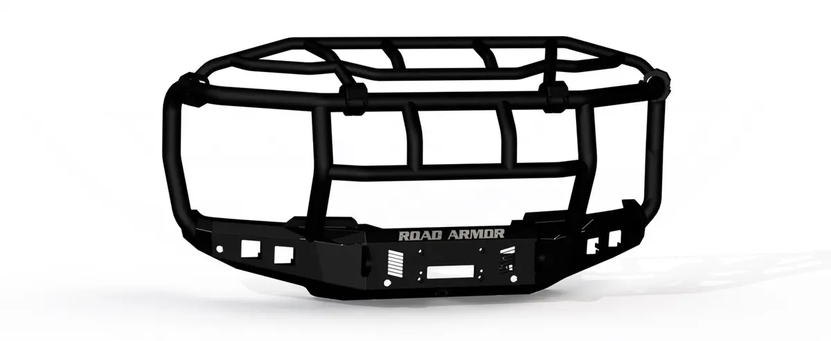 Road Armor 6232F6b Stealth Winch Front Bumper; Titan Ii Guard; Intimidator; Textured Black; 1