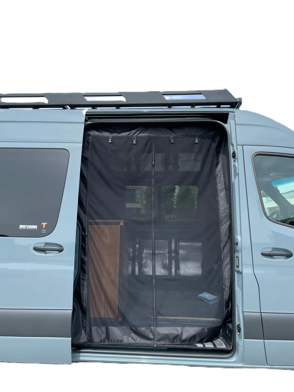 Sprinter Camper Van Bug Screen | Sliding Door 1