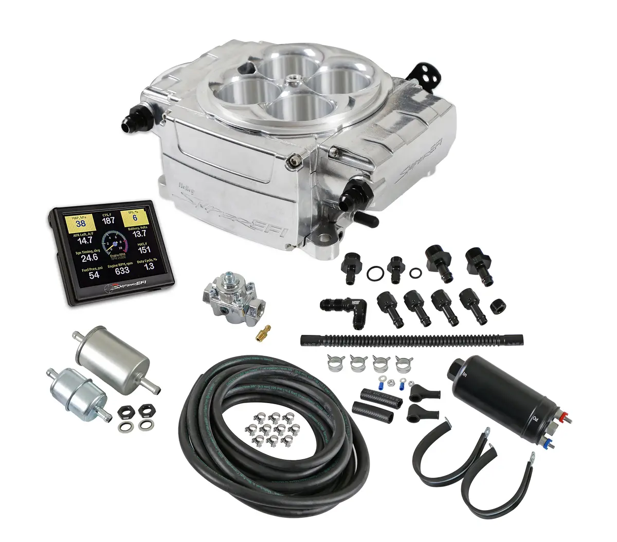 Holley Sniper Efi 550-510-3Xk Inline Pump - Without Pdm - 3.5 In. Handheld 1