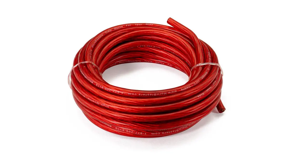 8 Gauge Hornblasters Red Wire (22') 1