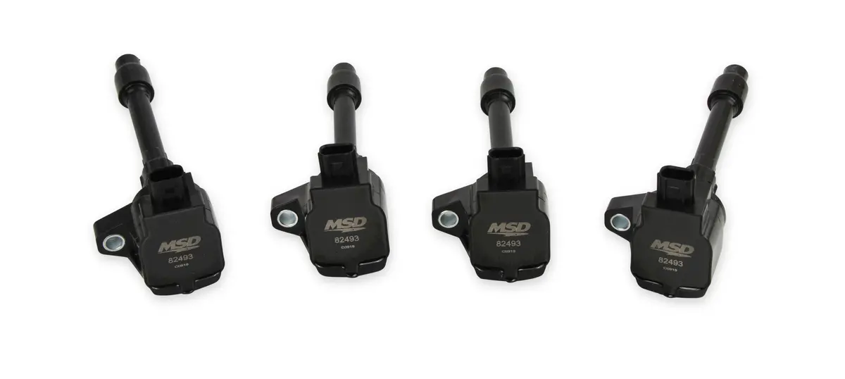 Msd 824943 Msd Ignition Coil - Blaster Series-Honda 1.5L/2.0L/2.0L Turbo 4-Cyl-Black-4-Pack 1
