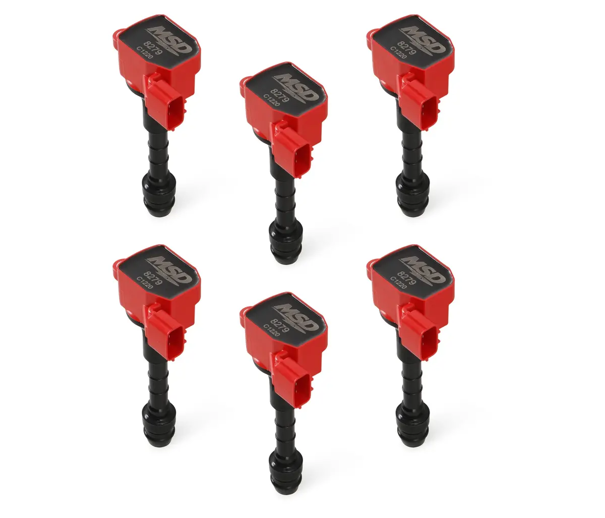 Msd 82796 Msd Ignition Coil - Blaster Series - Fits Nissan/Infiniti 3.5L - Red - 6-Pack 1