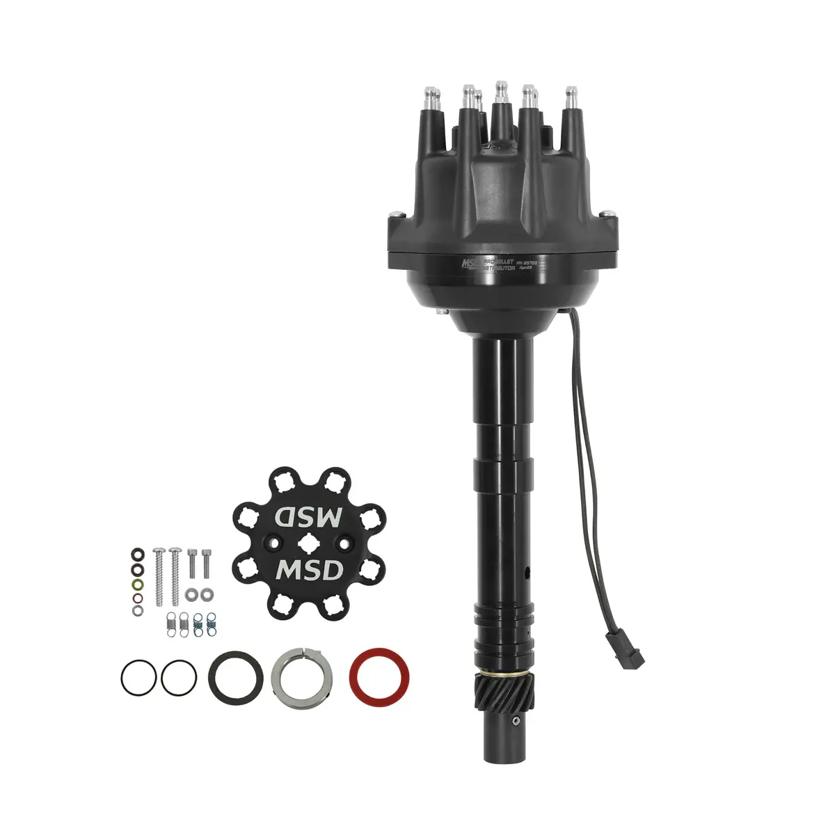Msd 85703 Msd Black Small Diameter Chevy V8 Pro-Billet Distributor 1