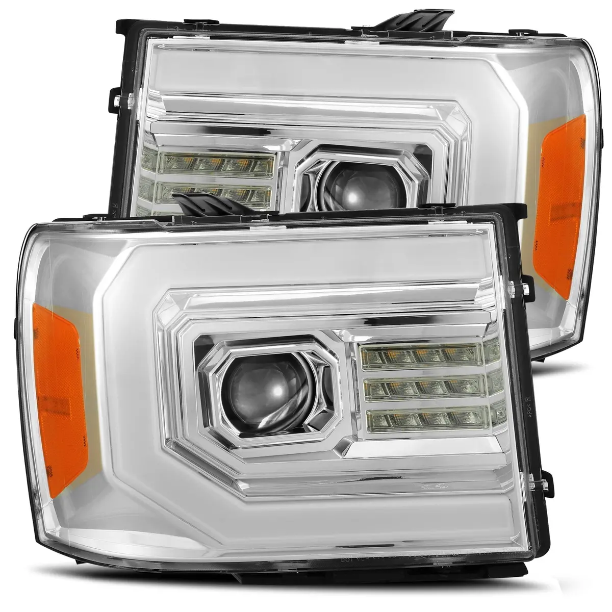 Alpharex 880096 Led Projector Headlights In Chrome 1