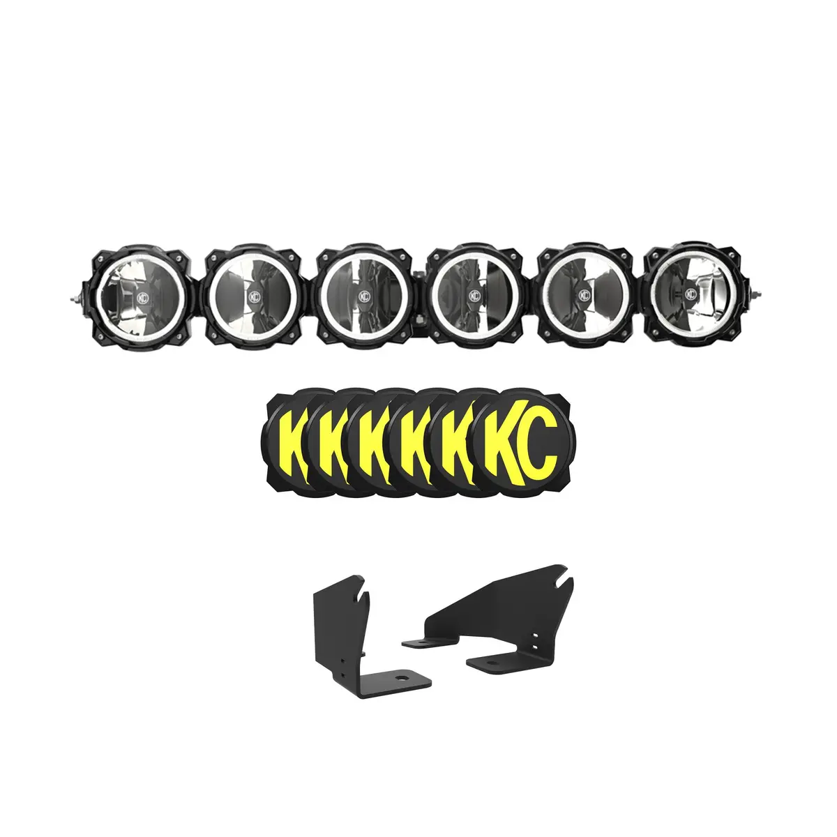 Kc Hilites 91343 Kc Pro6 Gravity Led 39In 6-Light Combo Polaris Rzr Pro R System 1