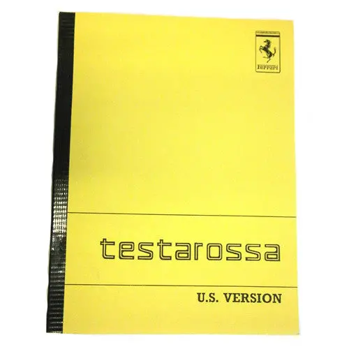 Ferrari Testarossa Hand Book Reprint 95990105 1