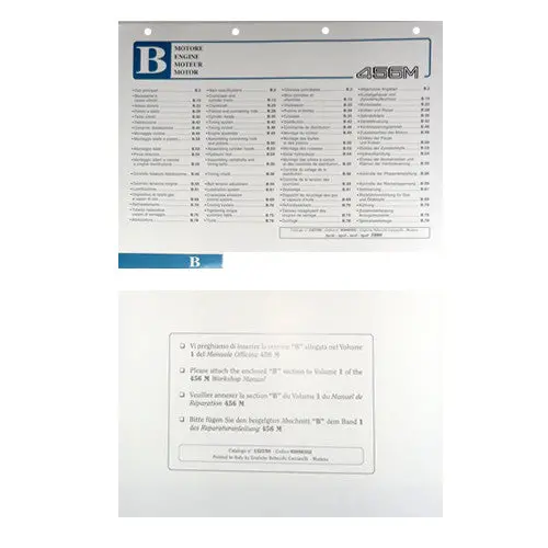456 Mgt/Mgta Workshop Manual Section B 95990352 1