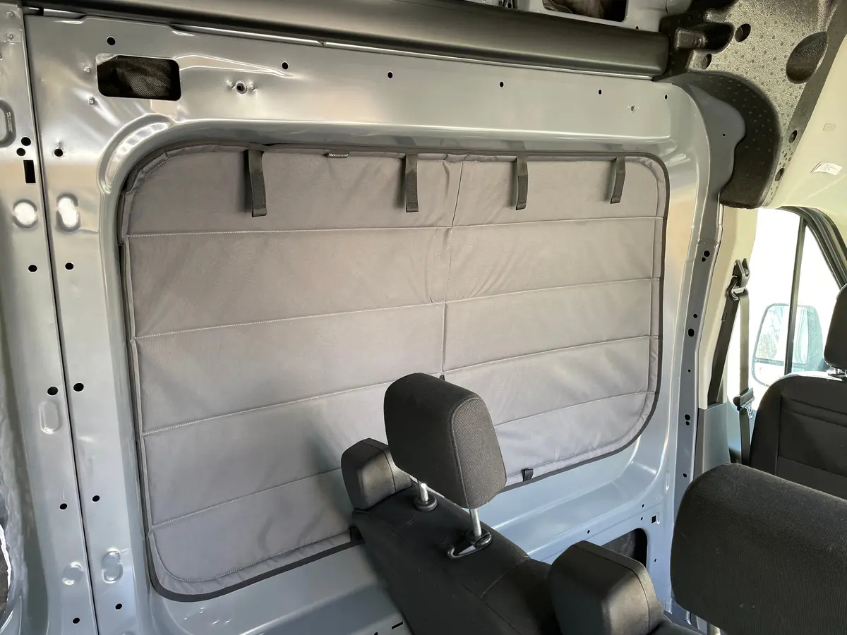 Vanessential Ford Transit Stealth Crew Window Cover 5