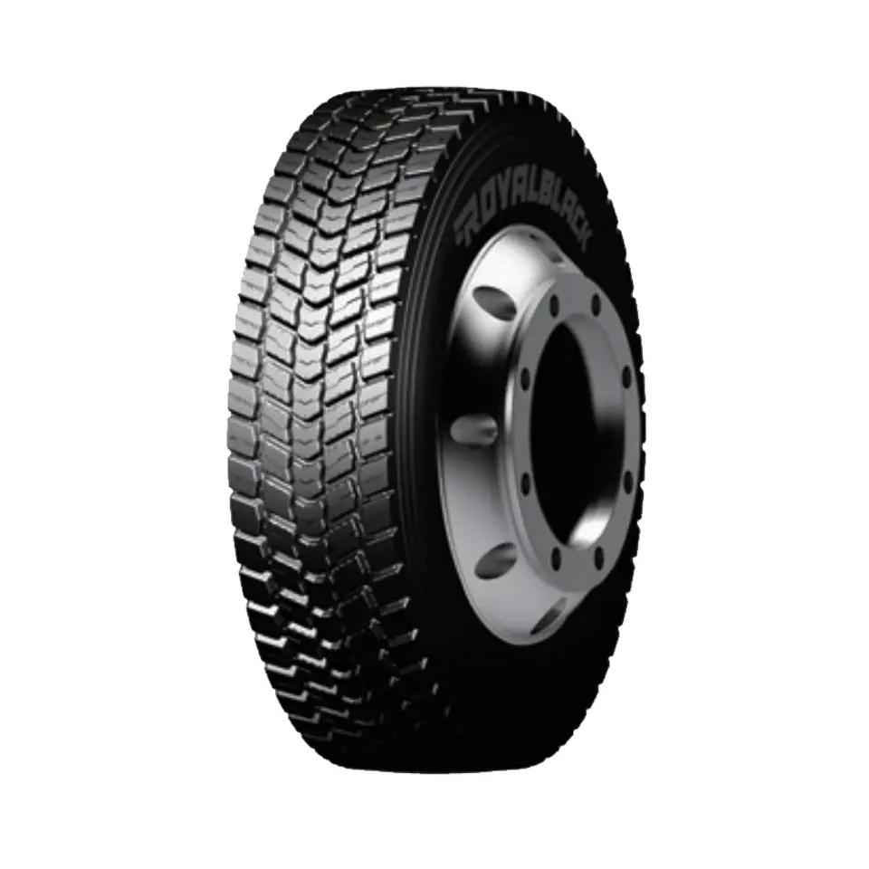 Set Of 2 Tires 255/70R22.5 Royal Black Dlo11 Drive Open Shoulder 16Ply 140/137L 1