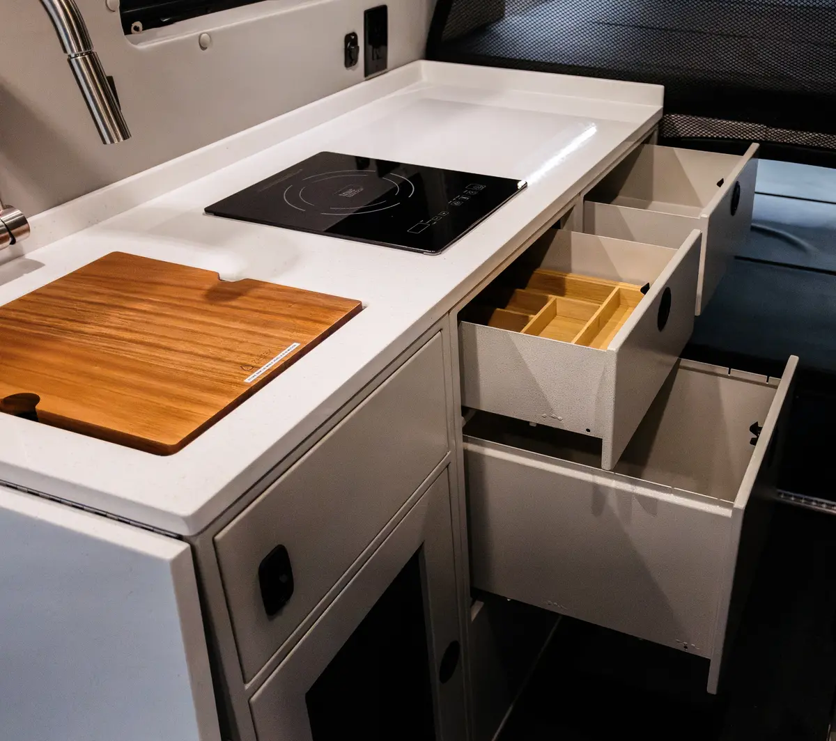 18" Three Drawer Base Cabinet 3