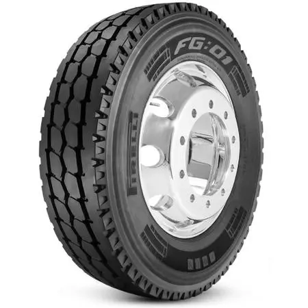 Set Of 8 Tires 12R22.5 Pirelli Fg01 Drive Closed Shoulder 18 Ply 1