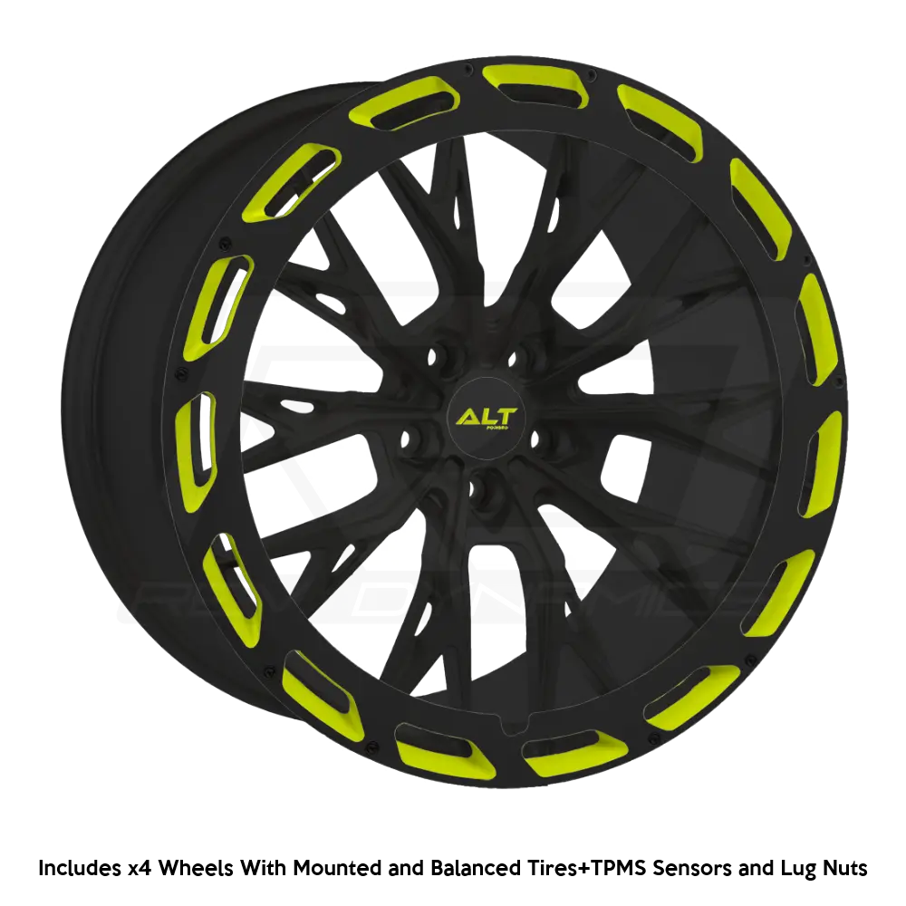 Alt Forged Alt10r C8 Corvette 20X9" Front 21X12" Rear Wheel And Tire Package 2