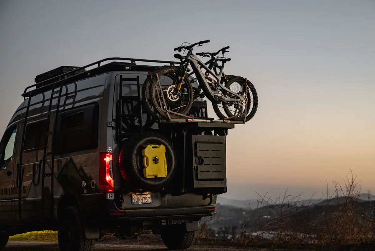 Aluminess 2019+ Mercedes Sprinter Powerlift Bike Rack 1