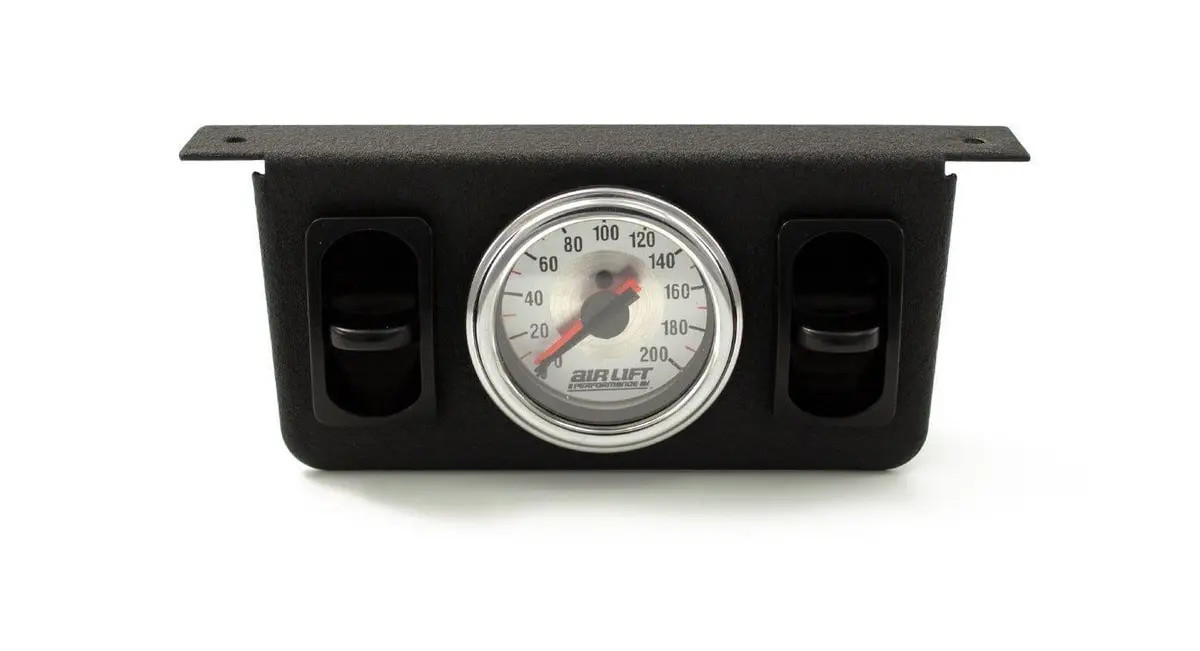 Air Lift Dual Needle Gauge Panel With Dual Paddle Switches [26229] 1