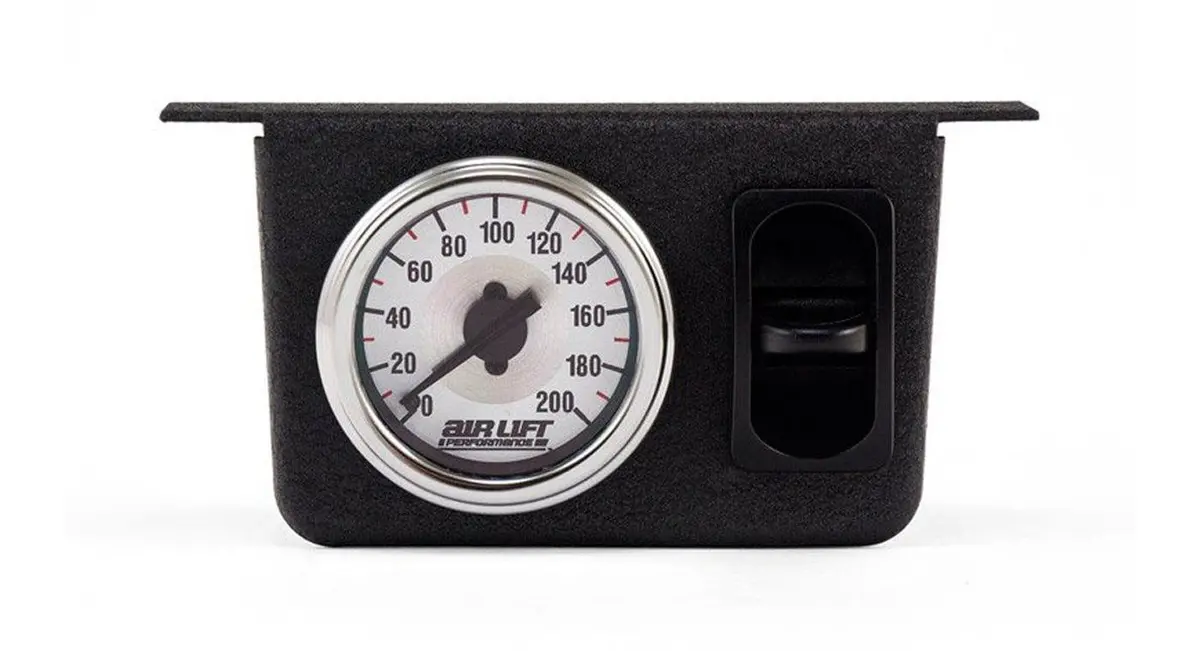 Air Lift Single Needle Gauge Panel With Paddle Switch [26161] 1