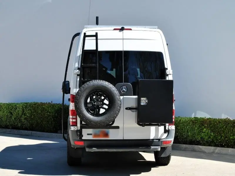 Aluminess Mercedes Sprinter (2007-2018) Rear Door Driver Side Ladder 1