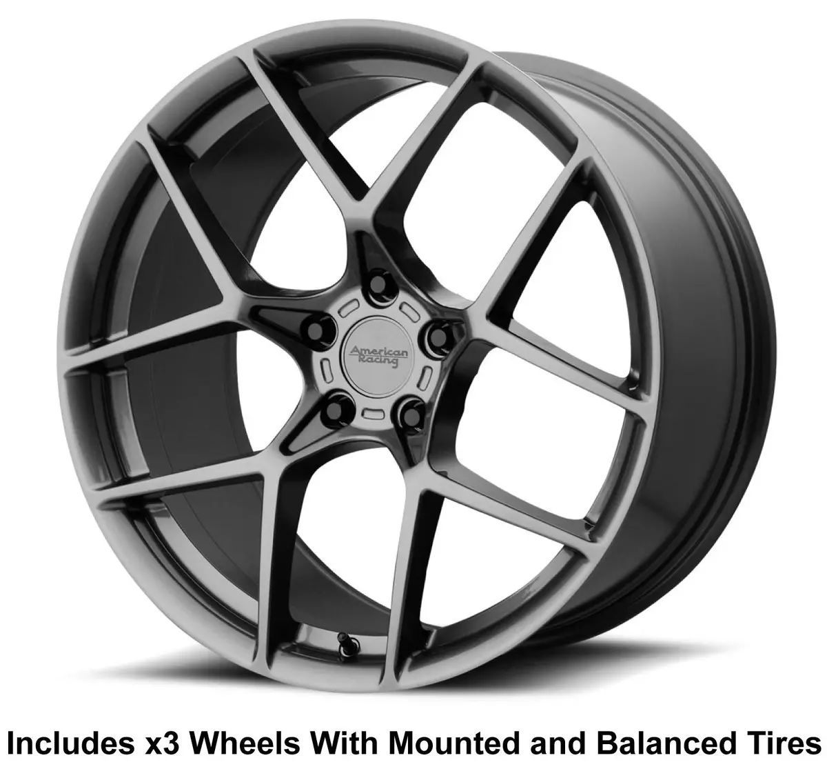American Racing Crossfire Slingshot 20" Wheel And Tire Package 1